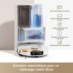 Robot aspirateur laveur L10s Ultra Gen 2 aspiration 10000 Pa station automatique MopExtend RoboSwing réglage eau 32 niveaux