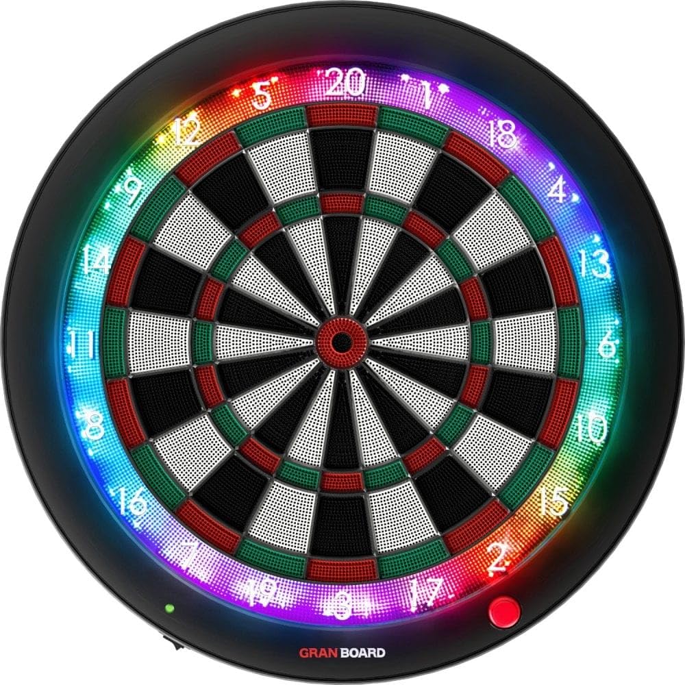 Jeu de Fléchettes Électronique Intelligent 3S en Plastique Bluetooth Compatible Smartphone et Tablette Application Mobile Épaisseur 4 cm