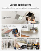 Caméra thermique infrarouge TC004 Mini 240x240 25Hz autonomie 15 heures mesure thermique CVC inspection