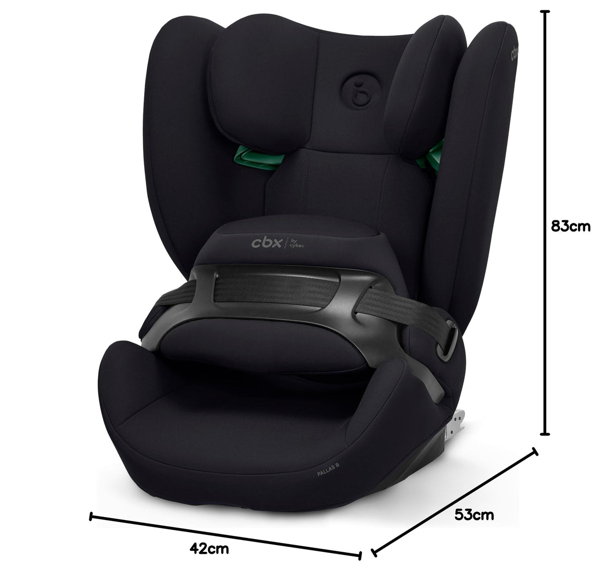 Siège-auto enfant Pallas B i-Size modèle PU1 groupe 1 2 3 9-36 kg avec fixation ceinture de sécurité harnais 5 points