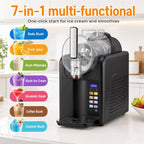 Machine à granité 7-en-1 BS-B3 capacité 2 L avec écran LED programmes slush smoothie milkshake cocktail et nettoyage automatique
