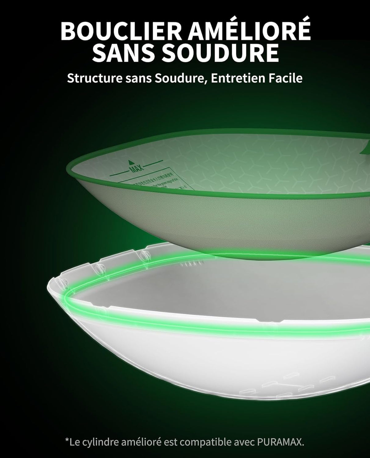 Litière autonettoyante pour chat Pura Max 2 76 L avec contrôle app WiFi 2,4 GHz sécurité XSecure