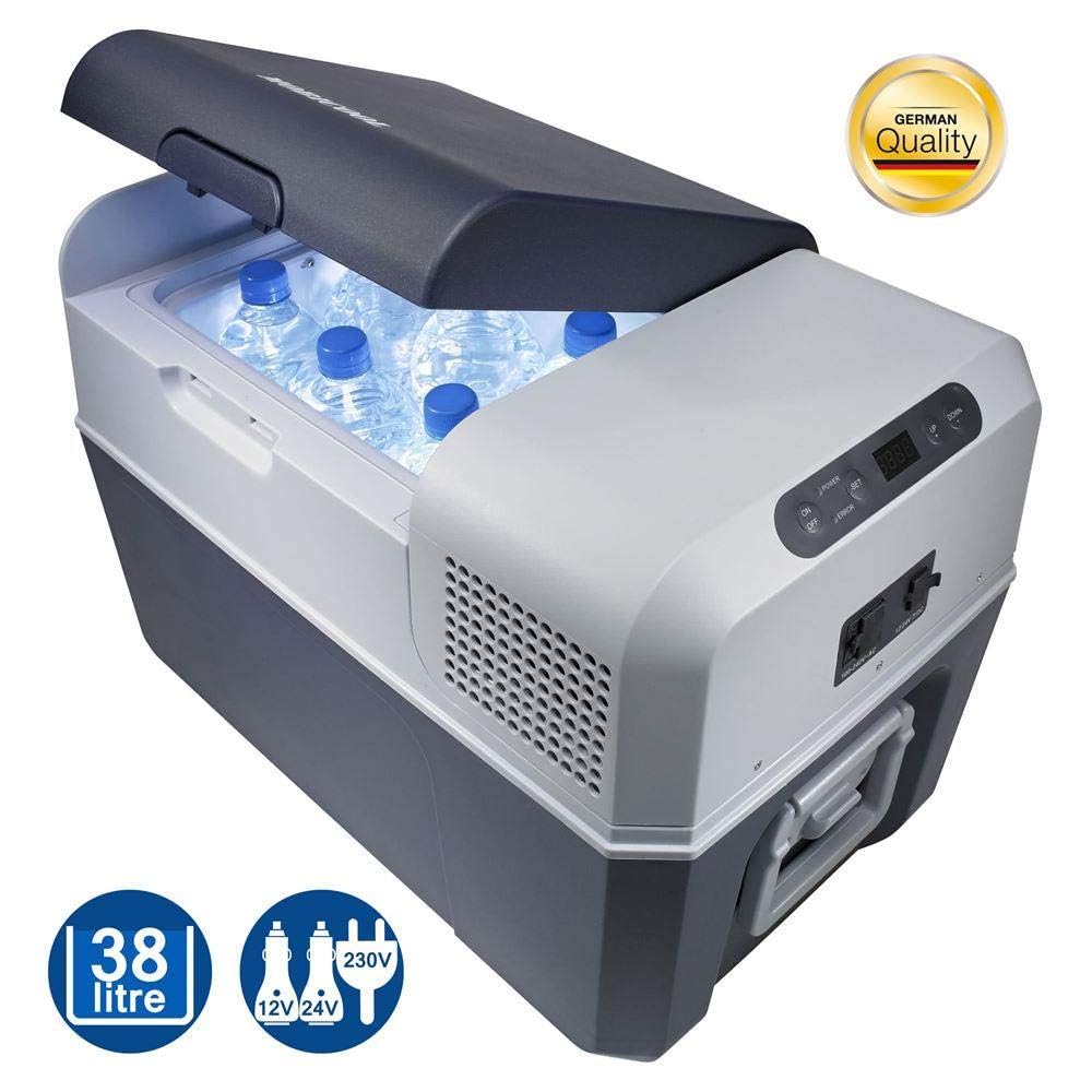 Glacière à compression portable FR40 ACDC 38L 12V 24V 230V avec affichage LED réglage numérique de température pour voiture camping et maison