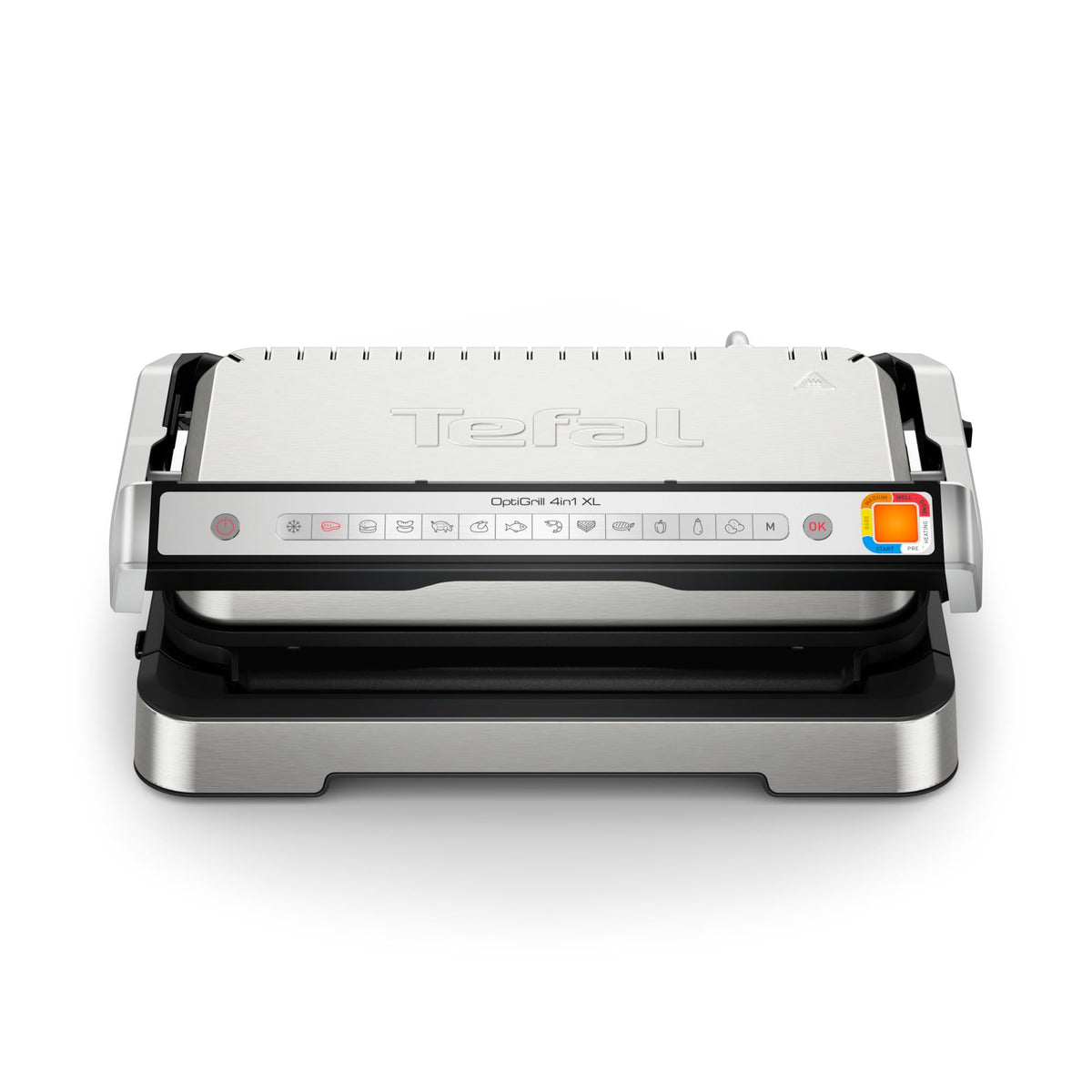 Grill électrique intelligent Optigrill 4 en 1 XL 2200 W en acier inoxydable avec cuisson automatique 12 programmes capacité 8 personnes