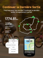 Compteur Vélo GPS BSC500 Navigation Carte Écran Tactile 3,3 pouces Bluetooth ANT+ Autonomie 25 h