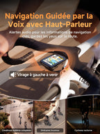 Compteur Vélo GPS BSC500 Navigation Carte Écran Tactile 3,3 pouces Bluetooth ANT+ Autonomie 25 h