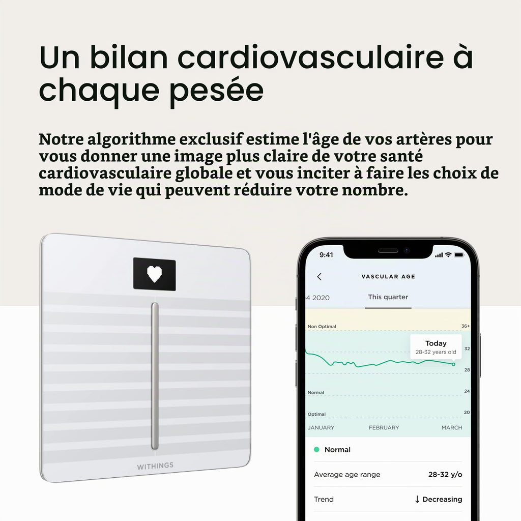 Balance Connectée Body Scan WiFi Bluetooth Composition Corporelle ECG Âge Vasculaire Santé Nerveuse 180 kg