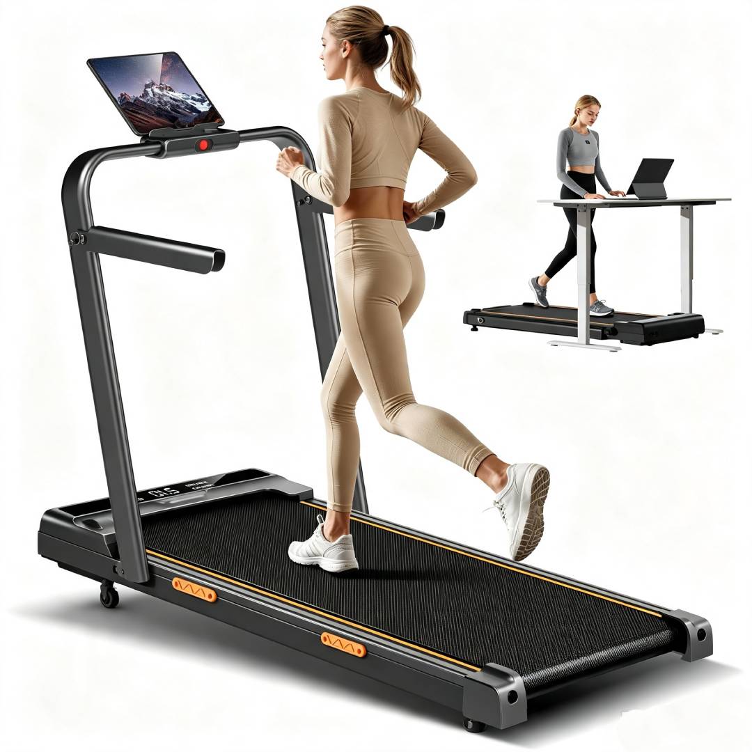 Tapis de Course Pliable Adulte X5F en Acier Allié 10 km/h Inclinaison 16 % Moteur 3 CV Charge Max 159 kg Accoudoirs Télécommande