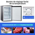 Congélateur armoire CSD90D4D 85L porte unique format compact thermostat réglable porte réversible -24°C 39dB noir