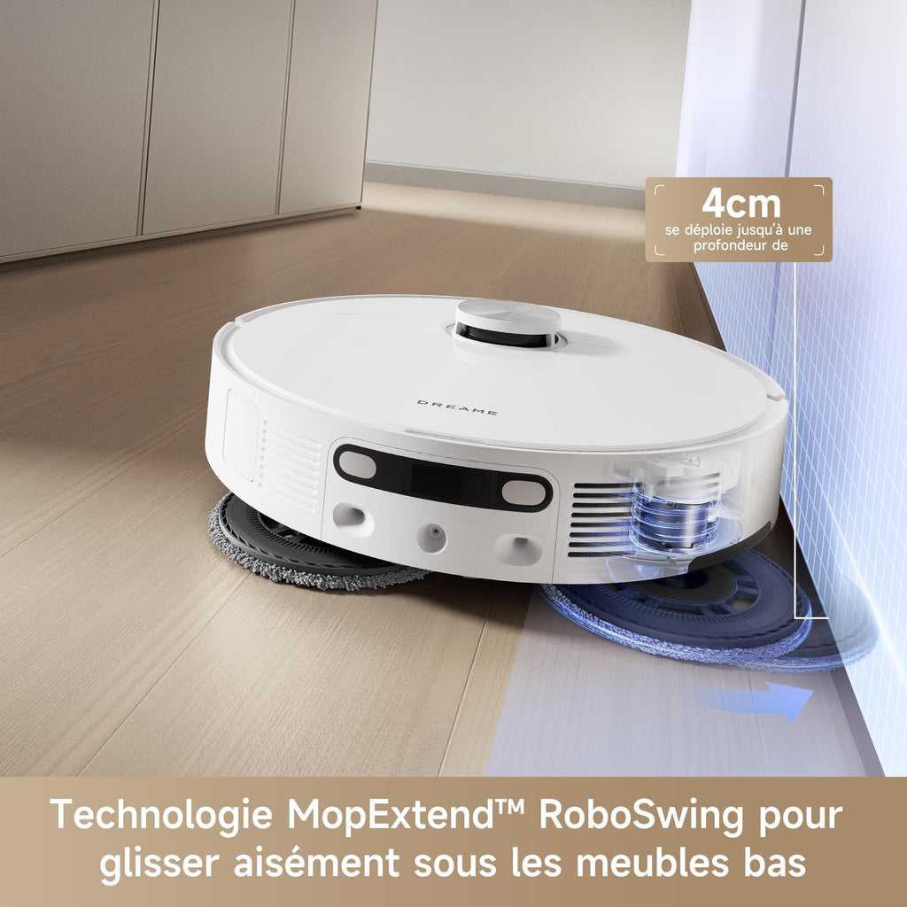 Robot aspirateur laveur L10s Ultra Gen 2 aspiration 10000 Pa station automatique MopExtend RoboSwing réglage eau 32 niveaux