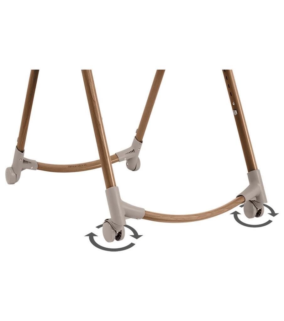 Chaise haute évolutive bébé Minla Plus 2723159110 0-14 ans jusqu'à 60kg plateau pivotant roues pliable 9 hauteurs