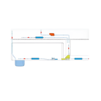 Pompe de relevage condensats climatisation Mini Aqua FP2406 bi bloc 12L/h avec déconnexion rapide moteur 16W