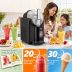 Machine à granité 7-en-1 BS-B3 capacité 2 L avec écran LED programmes slush smoothie milkshake cocktail et nettoyage automatique