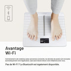 Balance Connectée Body Scan WiFi Bluetooth Composition Corporelle ECG Âge Vasculaire Santé Nerveuse 180 kg
