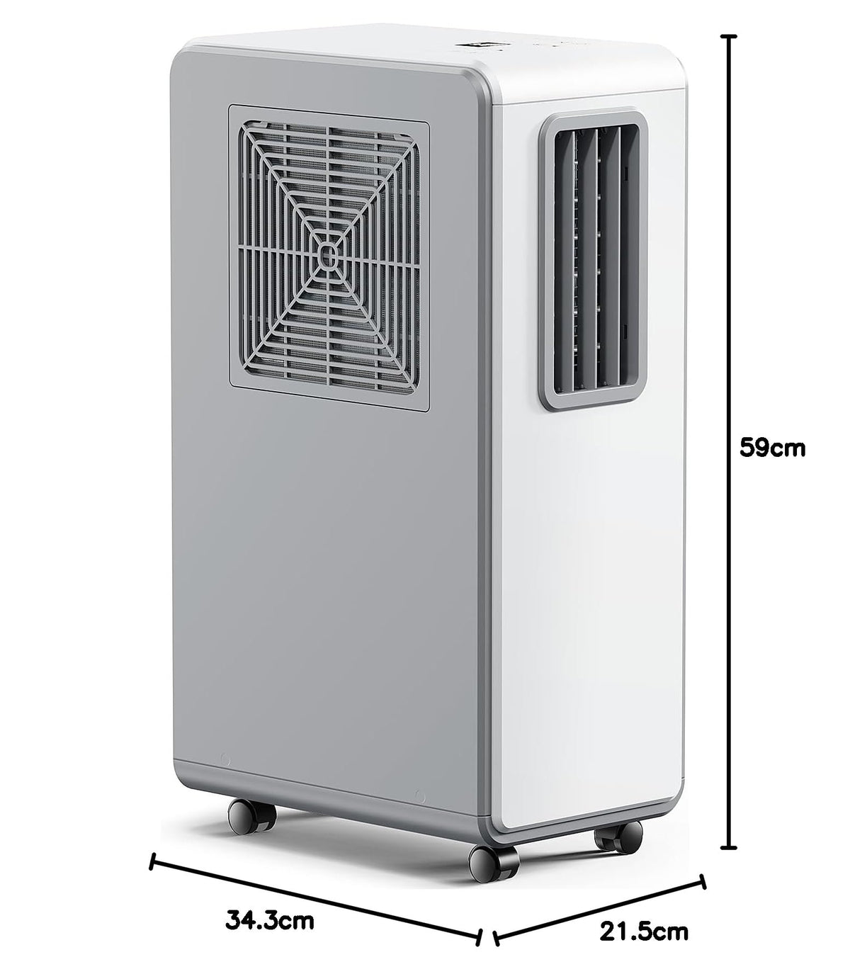 Climatiseur mobile 9000 BTU 4 en 1 refroidissement ventilation déshumidification modèle portable avec minuterie 24 h 3 vitesses