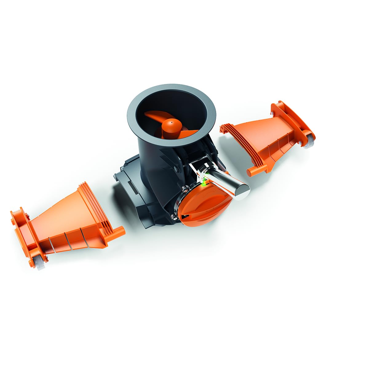 Aspirateur de Piscine Électrique Rechargeable EV104CBX avec Brosses Amovibles LED et Démarrage Automatique
