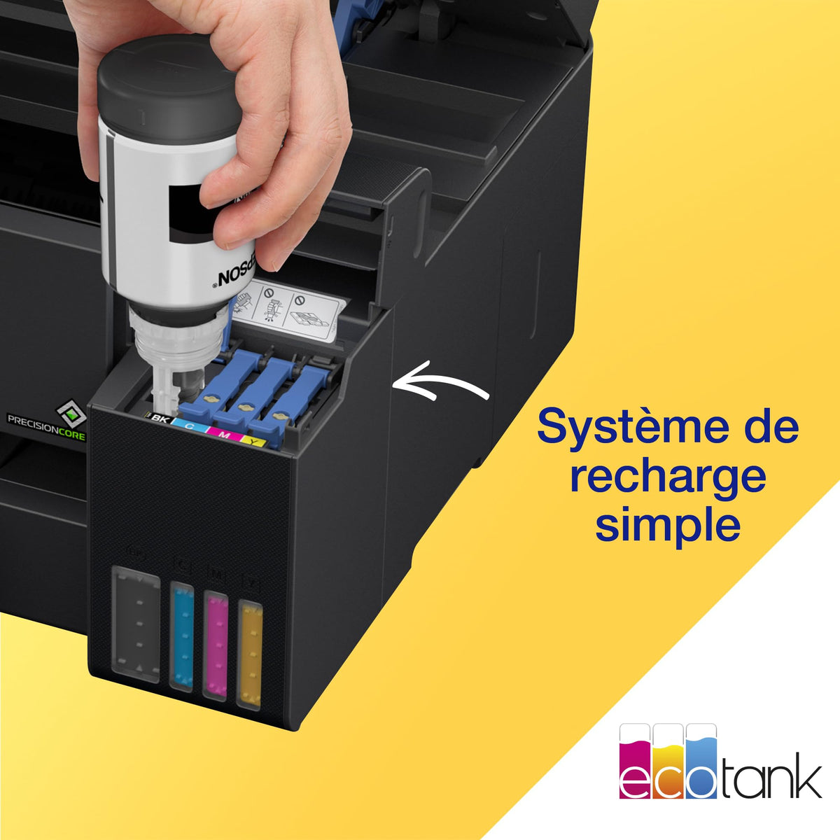 Imprimante Multifonction ET-15000 Réservoirs d’Encre A3+ Wi-Fi Recto Verso Automatique Numérisation Copie Fax ADF 35 Feuilles