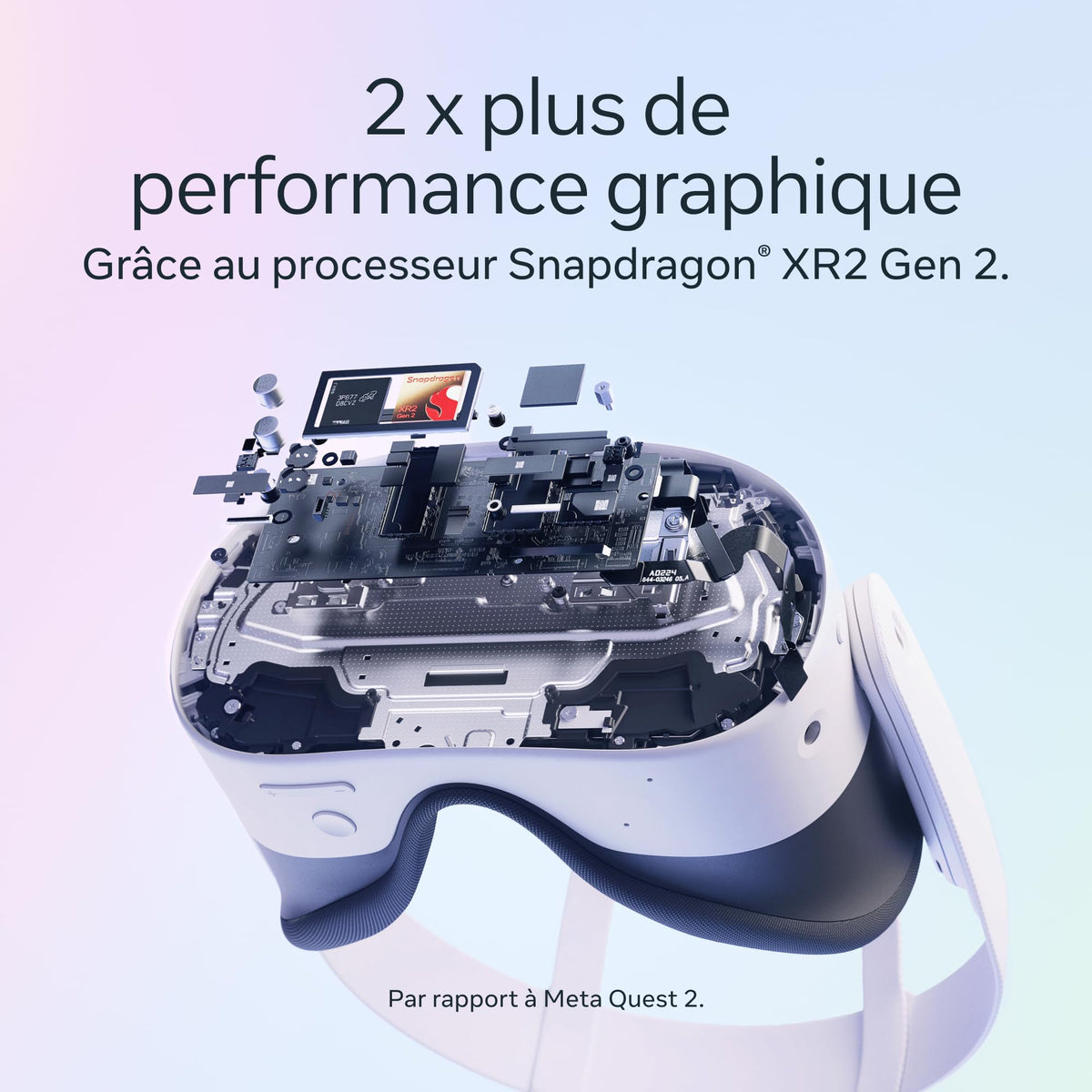 Casque VR sans fil Meta Quest 3S 128 Go réalité virtuelle processeur Snapdragon XR2 Gen 2 8 Go RAM