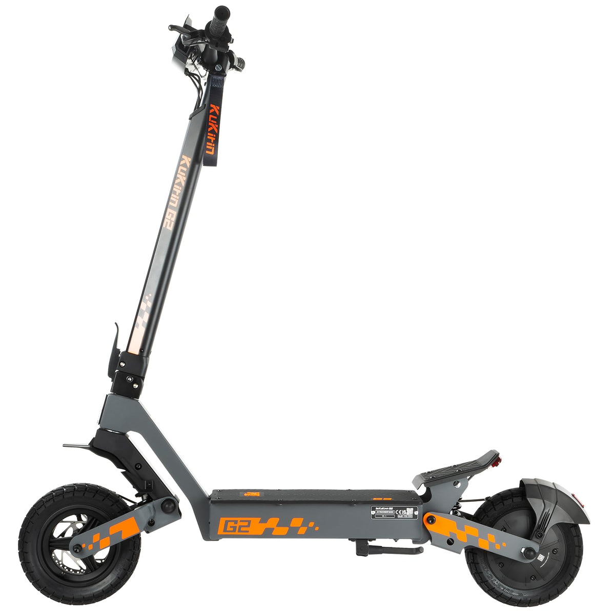 Trottinette électrique G2 adulte pliable 48V 15,6Ah autonomie 55 km pneus tubeless 10 pouces double suspension freins à disque avant arrière