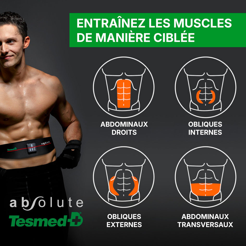 Ceinture d’Électrostimulation Abdominale EMS Rechargeable 15 Programmes 99 Niveaux d’Intensité Sans Fil USB Tour de Taille jusqu’à 120 cm