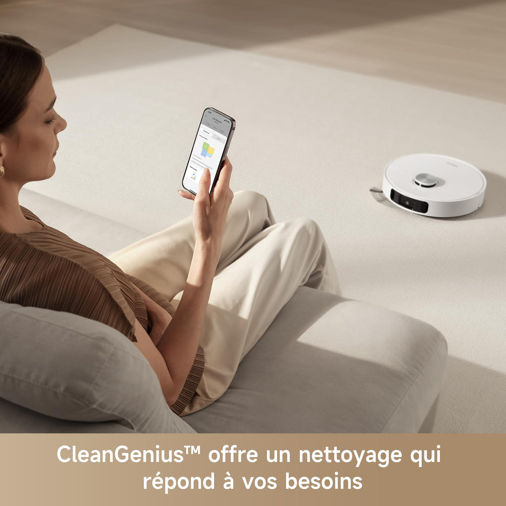 Robot aspirateur laveur L10s Ultra Gen 2 aspiration 10000 Pa station automatique MopExtend RoboSwing réglage eau 32 niveaux