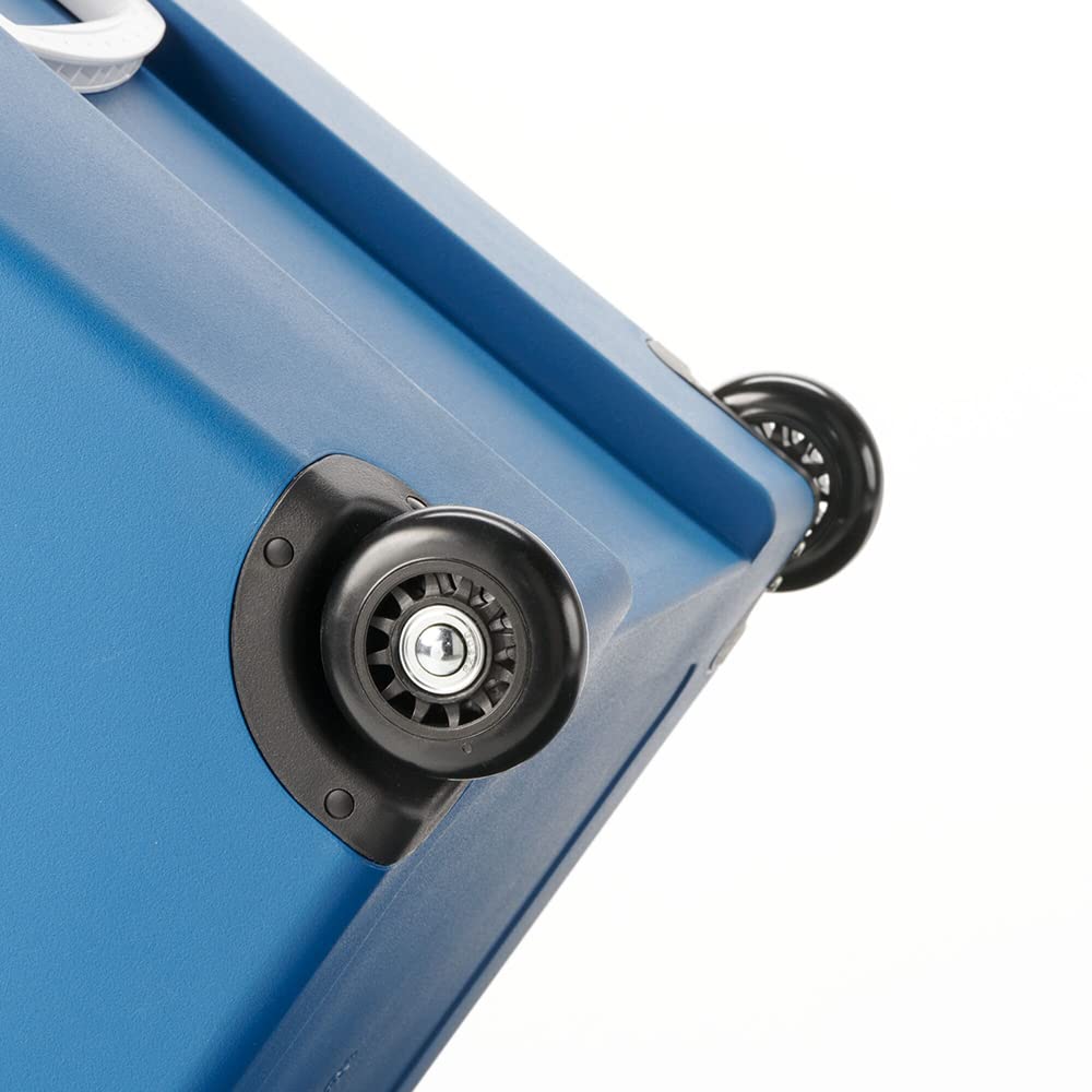 Glacière électrique portable 48L 12V 230V avec roues couvercle divisé et grille amovible pour camping voiture et activités outdoor