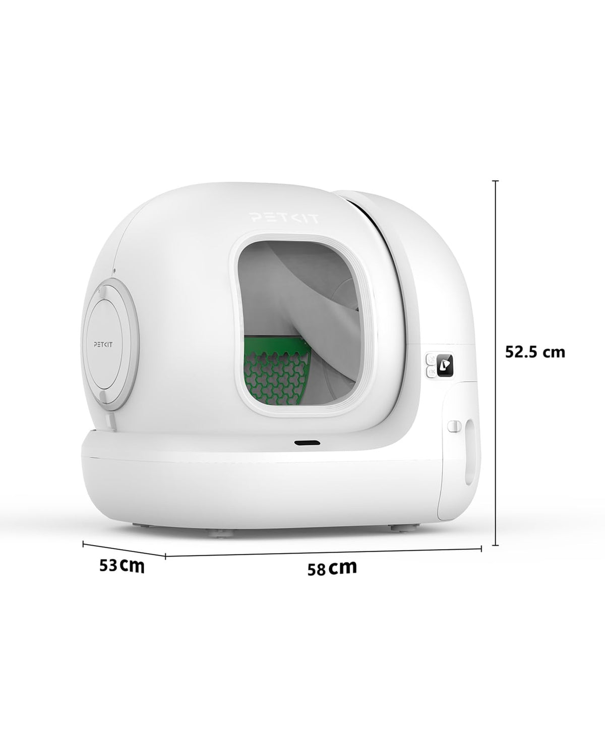 Litière autonettoyante pour chat Pura Max 2 76 L avec contrôle par application bac à déchets 7 L système de sécurité capteurs