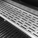 Barbecue à Charbon Extérieur avec Double Grille, Thermomètre, Étagères Latérales, Roues, Grille en Acier Émaillé 112 × 66 × 125 cm