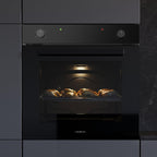 Four encastrable électrique Bolero Hexa C126000 77 L 2800 W convection vapeur Steam Base X2 inox foncé 5 positions