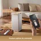 Climatiseur portable PWIND10 7000 BTU 3 en 1 refroidissement déshumidification ventilation avec contrôle application télécommande mode sommeil