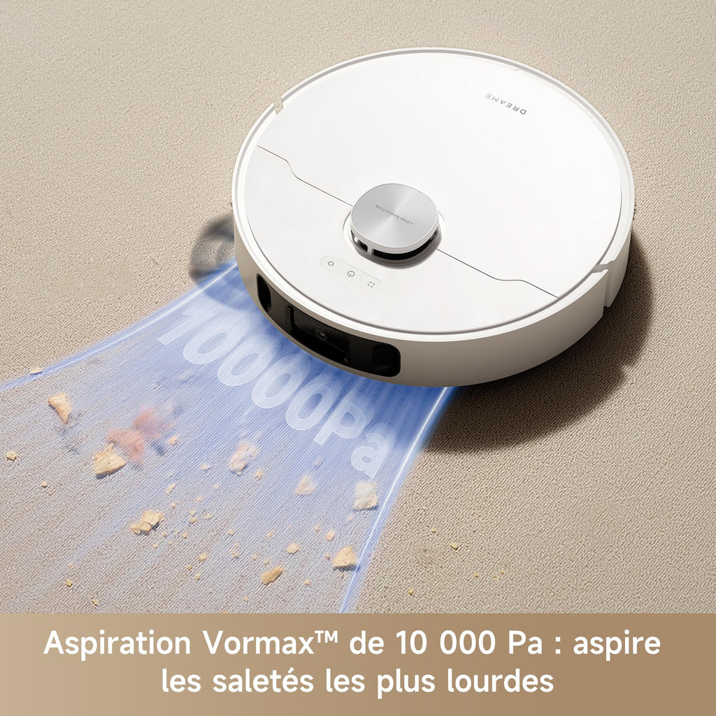 Robot aspirateur laveur L10s Ultra Gen 2 aspiration 10000 Pa station automatique MopExtend RoboSwing réglage eau 32 niveaux