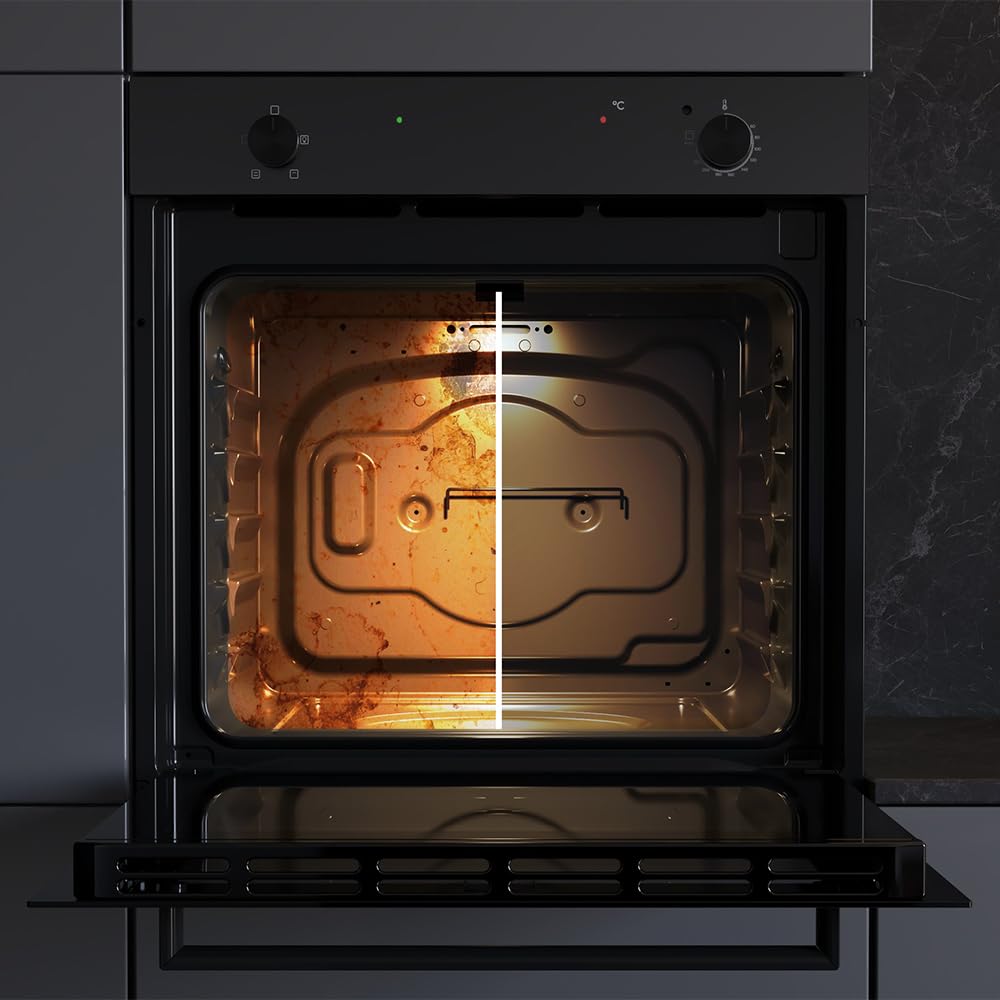 Four encastrable électrique Bolero Hexa C126000 77 L 2800 W convection vapeur Steam Base X2 inox foncé 5 positions