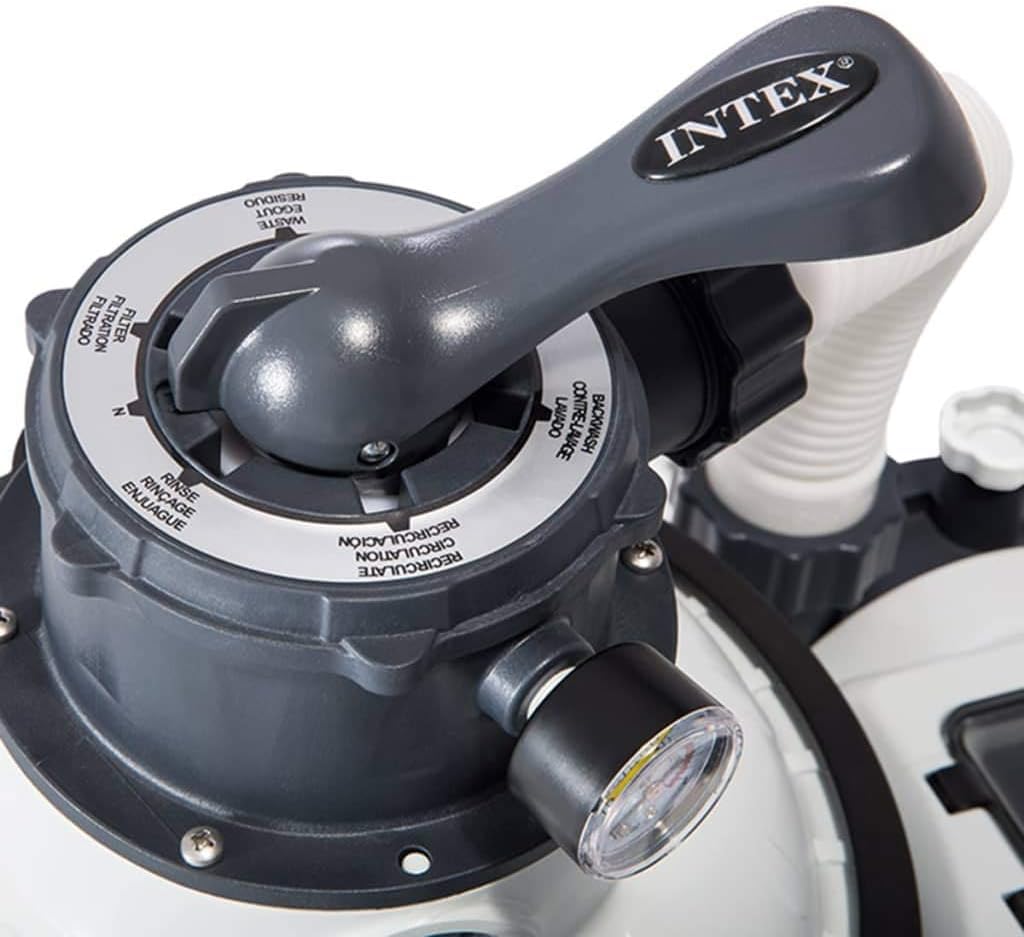 Épurateur de Sable Piscine Hors Sol 7900 l/h pour Piscines jusqu'à 37800 L avec 6 Fonctions