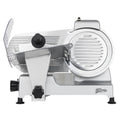 Trancheuse électrique à viande MSX220 220 W avec lame inox 20 cm épaisseur de coupe réglable 0-12 mm aiguiseur intégré et plateau large