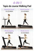 Tapis de Course Pliable Adulte X5F en Acier Allié 10 km/h Inclinaison 16 % Moteur 3 CV Charge Max 159 kg Accoudoirs Télécommande