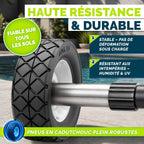 Enrouleur de Piscine 3-5,70 m avec Tube Télescopique 5 Sections et Fixations pour Bâche Solaire