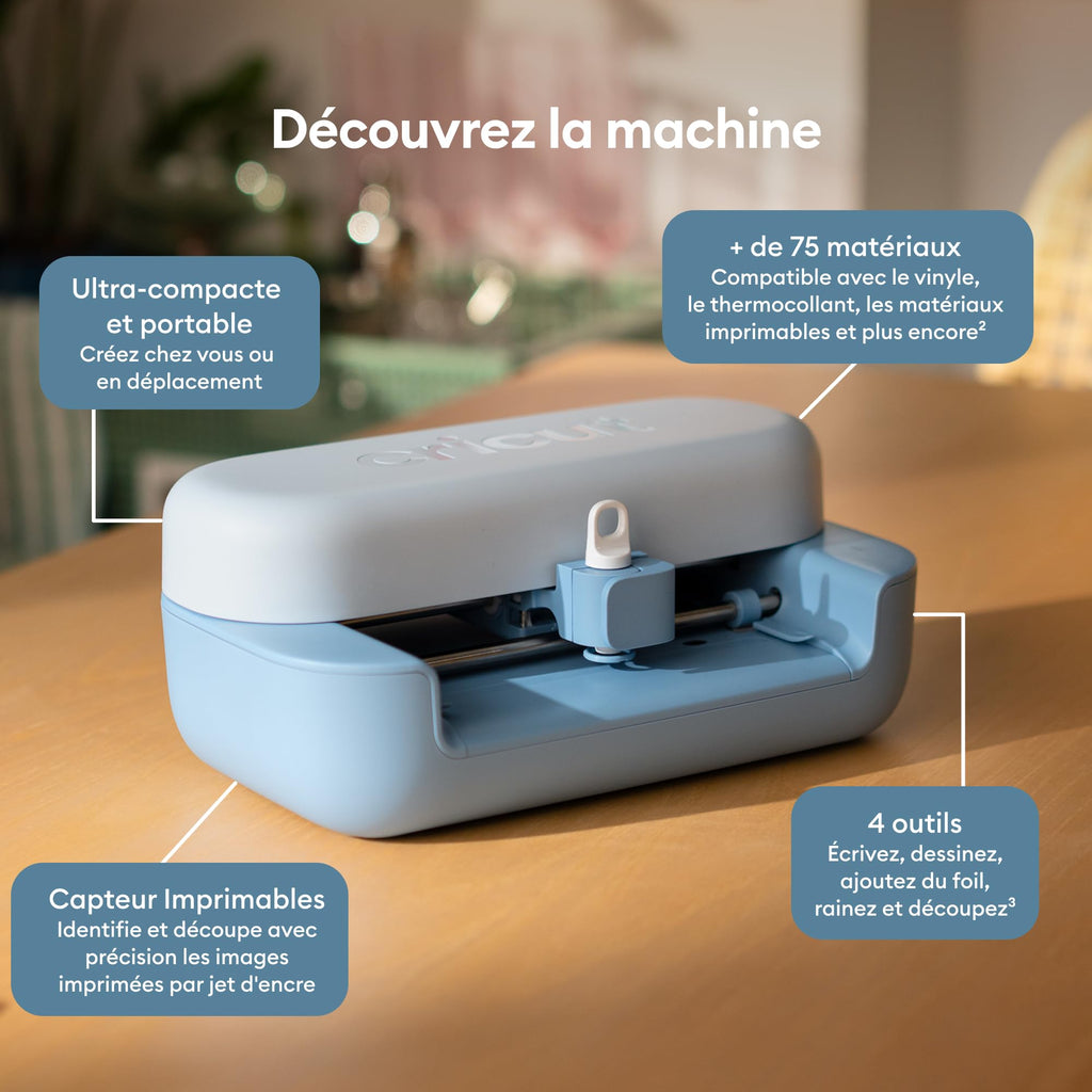 Machine de découpe créative Joy 2 compacte 11,4 cm avec Smart Vinyl Smart Iron-On papier cartonné et contenu numérique