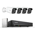 Caméra surveillance extérieure 4K kit NVR 8CH 2To PoE 8MP vision nocturne 30m audio RLK8-800B4
