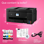 Imprimante Multifonction ET-15000 Réservoirs d’Encre A3+ Wi-Fi Recto Verso Automatique Numérisation Copie Fax ADF 35 Feuilles