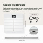 Balance Connectée Body Scan WiFi Bluetooth Composition Corporelle ECG Âge Vasculaire Santé Nerveuse 180 kg