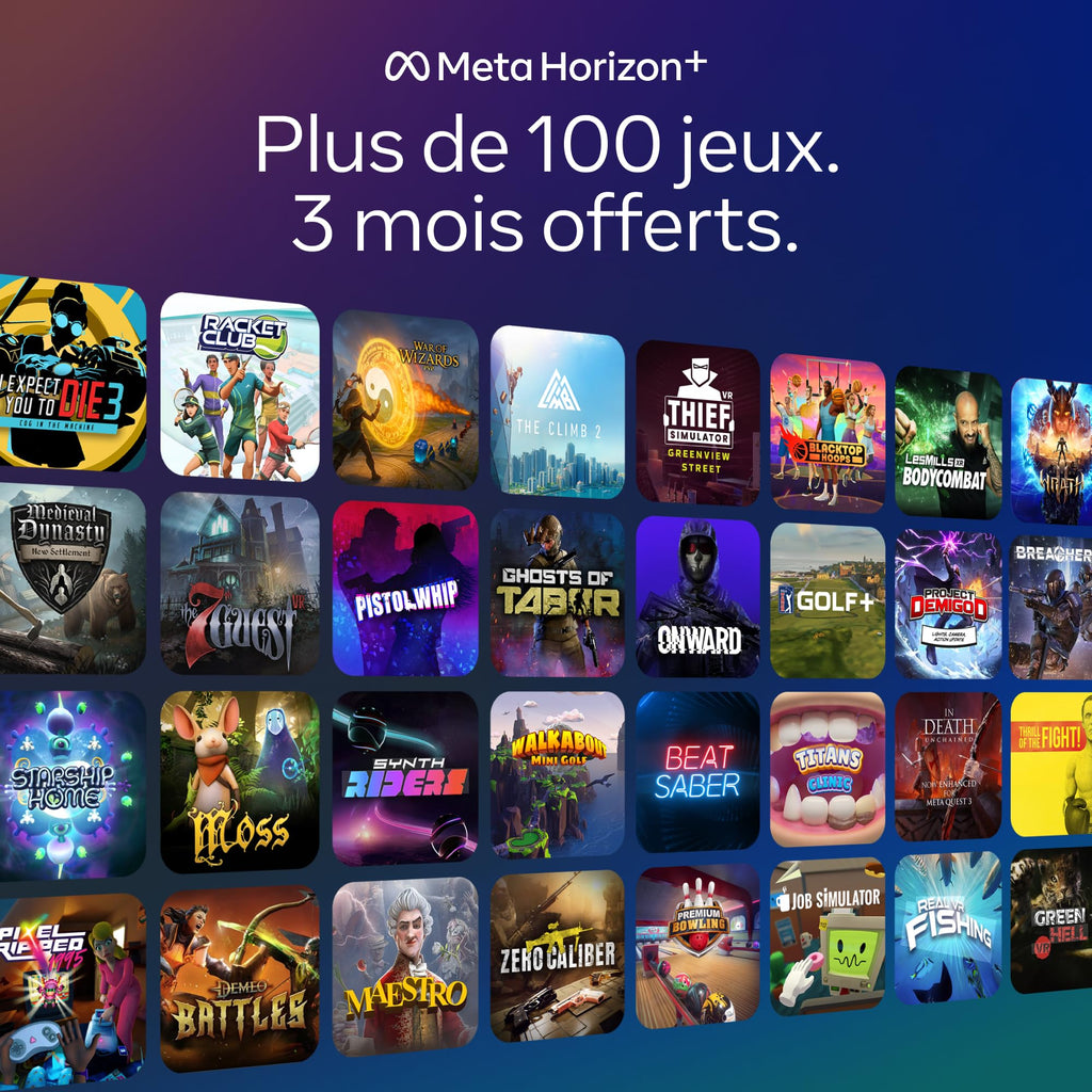 Casque VR sans fil Meta Quest 3S 128 Go réalité virtuelle processeur Snapdragon XR2 Gen 2 8 Go RAM