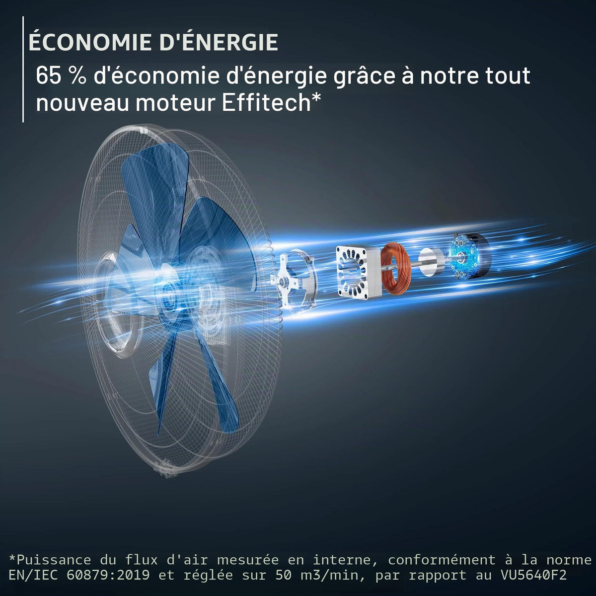 Ventilateur sur pied Turbo Silence Extreme VU5677 10 vitesses 60 m³/min télécommande oscillation 120° minuterie 12 h