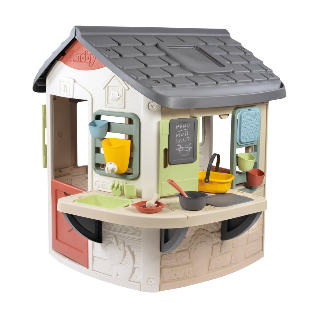 Maison de jardin enfant Mud Cooking House grand plan de travail 16 accessoires 139 x 132 x 144 cm modèle 7600810505