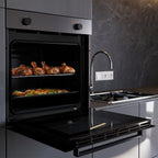 Four encastrable électrique Bolero Hexa C126000 77 L 2800 W convection vapeur Steam Base X2 inox foncé 5 positions