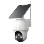 Caméra de Surveillance Extérieure WiFi 6 4K 8MP Argus PT Ultra Solaire PTZ 360° Suivi Automatique Détection IA Vision Nocturne Couleur Batterie