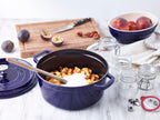 Cocotte en fonte émaillée ronde 26 cm 5 L avec couvercle compatible four induction et lave-vaisselle