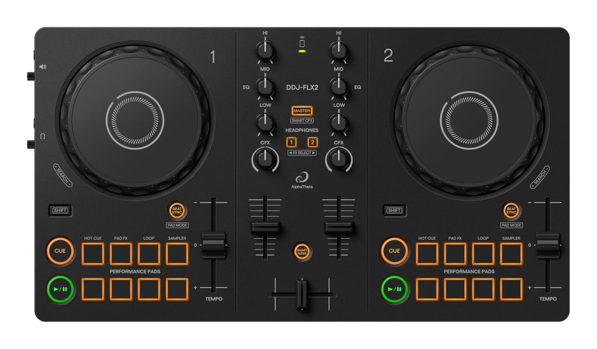 Contrôleur DJ 2 canaux DDJ-FLX2 USB rekordbox djay Serato DJ Lite portable léger
