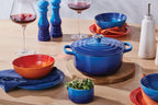 Cocotte ronde en fonte émaillée Signature 18 cm 1,8 L avec couvercle cuisson au four induction lave-vaisselle couleur Azure 21177182202430