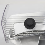 Trancheuse électrique à viande MSX220 220 W avec lame inox 20 cm épaisseur de coupe réglable 0-12 mm aiguiseur intégré et plateau large