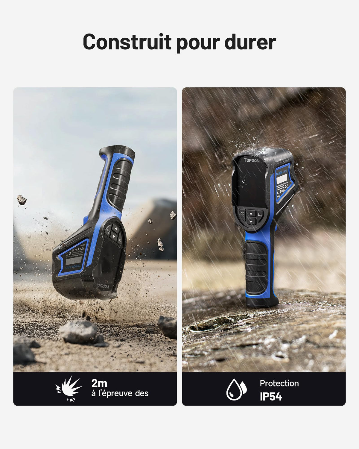 Caméra thermique infrarouge TC004 Mini 240x240 25Hz autonomie 15 heures mesure thermique CVC inspection